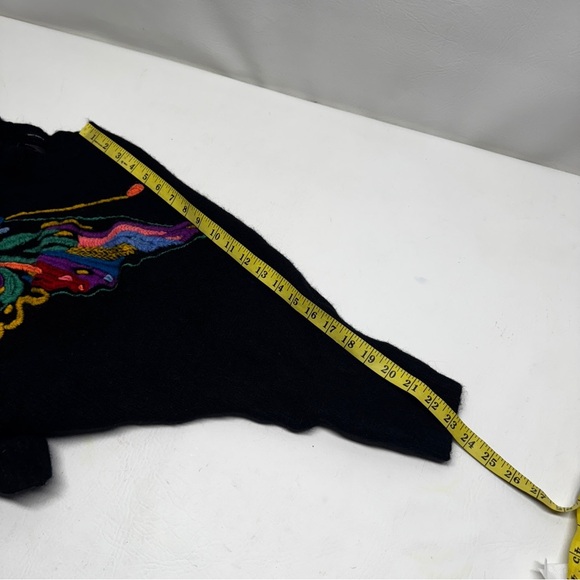 MOTHER THE BATWINGS PULLOVER Colorful croppButterfly Embroidered Sweater SZ XS/S - Picture 11 of 12